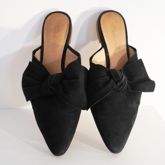 Womens Madewell Remi Black Suede Mule/Flats  7.5 - Picture 5 of 7